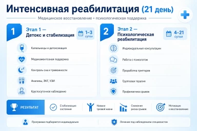 Реабилитация за 21 день в Полевском